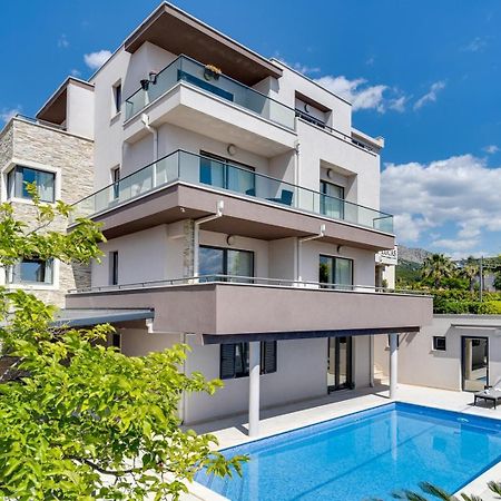 Luxury Villa Lucas With Heated Pool, Whirlpool, Sauna, 14 Pax Podstrana Exterior foto