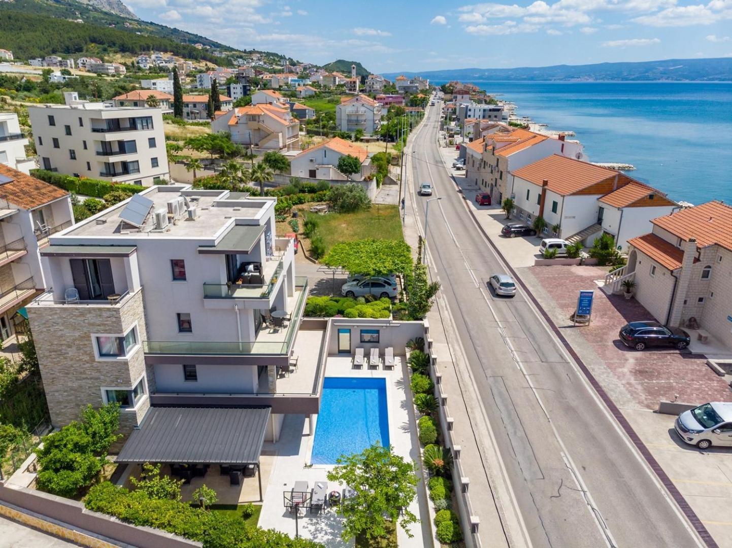 Luxury Villa Lucas With Heated Pool, Whirlpool, Sauna, 14 Pax Podstrana Exterior foto